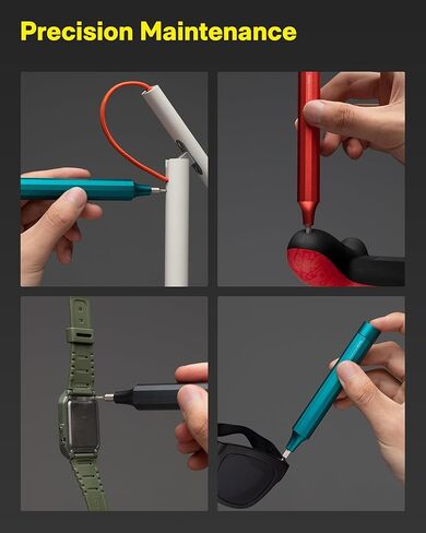 HOTO 24 in 1 Multi Bit Mini Screwdriver Set Magnetic, Manual Precision Screwdriver Set, EDC Pen Screwdriver for Eyeglasses, Electronics, Watches, Phones, Laptops, Cameras, Dark Turquoise in Saudi Arabia