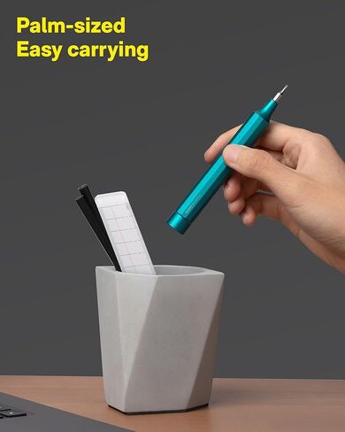 HOTO 24 in 1 Multi Bit Mini Screwdriver Set Magnetic, Manual Precision Screwdriver Set, EDC Pen Screwdriver for Eyeglasses, Electronics, Watches, Phones, Laptops, Cameras, Dark Turquoise in Saudi Arabia