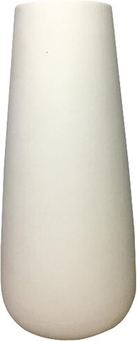 Small White Vase 7.1" Tall, White Ceramic Vase for Pampas Grass,Nordic Minimalism Style Decoration, Elegant Vase Flower Vase for Desk Aesthetic Table Living Room Mantel for Home Décor in Saudi Arabia