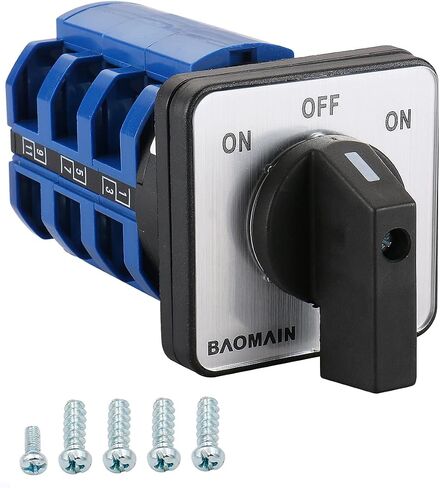 Baomain 63A مؤقتة الروتاري كام تبديل التبديل 660V 3-القطب 3-الموضع 12 محطات SZW26-63/B303.3 in Saudi Arabia