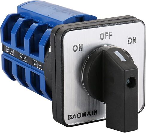 Baomain 63A مؤقتة الروتاري كام تبديل التبديل 660V 3-القطب 3-الموضع 12 محطات SZW26-63/B303.3 in Saudi Arabia