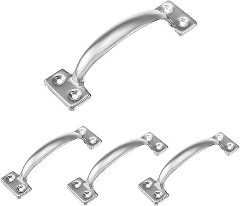 V171 6-1/2" Gate Handle, Screen Door Handle in White- 2 Pack in Saudi Arabia