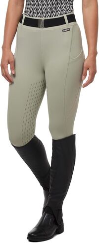 Kerrits Women's Coolcore Full Leg Grip Horse Riding Tights – Cooling Equestrian Leggings, Silicone Grip, Pockets in Saudi Arabia