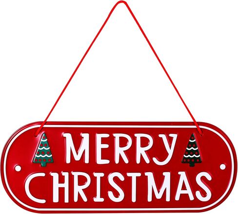الحديد عيد ميلاد سعيد لوحات علامة للباب الأمامي المنزل زينة عيد الميلاد الحلي الجدار شنقا ريفي في الهواء الطلق ديكور عيد الميلاد الهدايا للشرفة الموسمية باب المزرعة زينة شجرة عيد الميلاد in Saudi Arabia