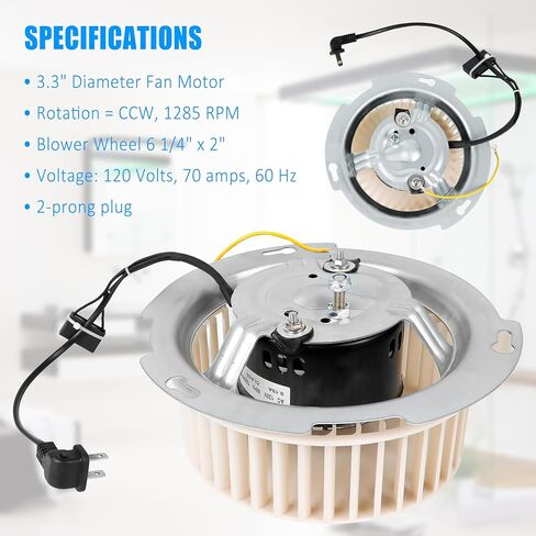 8832NA Blower Motor Assembly Replace 84757 99080520 JA2C028G JA2B099N JA2B099 Blower Motor Assembly Fits for Nutone 86652 86652G 8662 8832 8833 Bathroom Fan Motor Parts in Kuwait