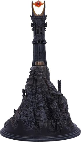 Nemesis Now Lord of The Rings Barad Dur Backflow Incense Burner 26.5cm, Resin, Black, Officially Licensed Lord of The Rings Sauron™ Merchandise, Cast in The Finest Resin, Expertly Hand-Painted in Saudi Arabia