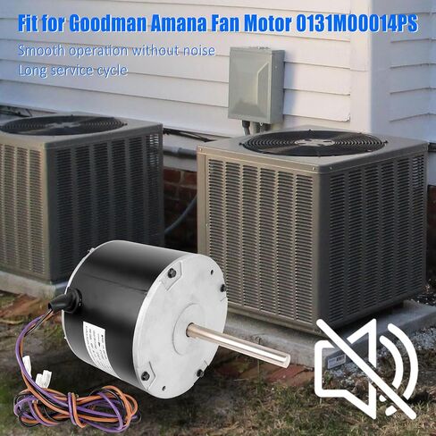 0131M00061SP, 1/4 Hp Condenser Fan Motor Replaces Goodman Condenser Fan Motor, for Zongshan Broad-Ocean Motor YDK-180S84062-01-830, 208/230 Volts, 15 Amps, 1/4 Hp, 830 RPM in Kuwait