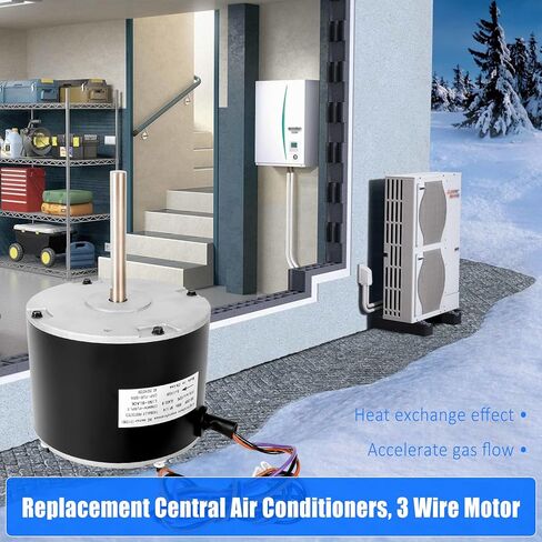 0131M00061SP, 1/4 Hp Condenser Fan Motor Replaces Goodman Condenser Fan Motor, for Zongshan Broad-Ocean Motor YDK-180S84062-01-830, 208/230 Volts, 15 Amps, 1/4 Hp, 830 RPM in Kuwait