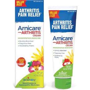 Boiron Arnicare Arthritis Cream for Pain Relief of Knees, Hands, Wrists, Elbows, Joints & Muscles – Quickly Absorbed & Fragrance-Free – 4.2 oz