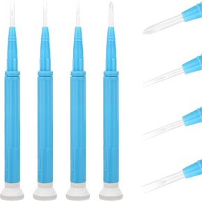 4Pcs Plastic Screwdriver Ceramic Screwdriver Adjusting Screwdriver Slotted Screwdriver Set Plastic Ceramic Screwdriver for High Frequency Circuit Adjustment
