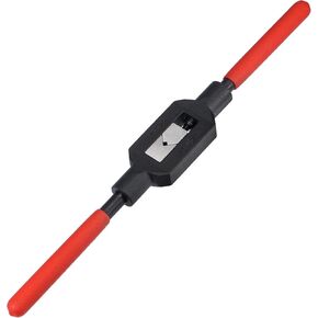 uxcell Adjustable Tap Wrench Handle for 1/4"-3/4" (UNC/UNF) / Metric M5-M20 Taps, Thread Tap Holder Reamer Hand Tapping Tool for Machinist Repair with Plastic Dipped Handle