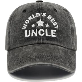Uncle Gifts from Niece Nephew, Fathers Day Christmas Birthday Gifts for Uncle, Adjustable Embroidered Baseball Cap