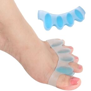 Wonder Care Silicone Toe Separator For Feet Gel Toe Pads Toe Big Toe Corrector Bunion Toe Straightener Yoga Toe Stretcher Hammer Toe Bunion White pair of 2