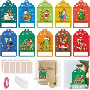 Christmas Money Holders Ornaments for Gifting Cash, Christmas Cards Money Holder with Cover for Christmas Decoration, 10 Pack