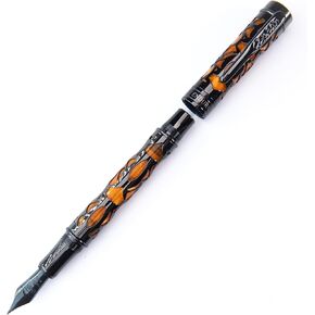 Conklin Endura Deco Crest Fountain Pen Blue - Stub Nib - A Luxury Pen for Journaling, Autographs, and Memorable Gifts on Any Occasion