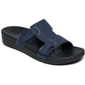 MEGNYA Comfortable Women's Walking Sandals, Arch Support Slides for Plantar Fasciitis Flat Feet, Casual Adjustable Strap Sandals for Orthopedic