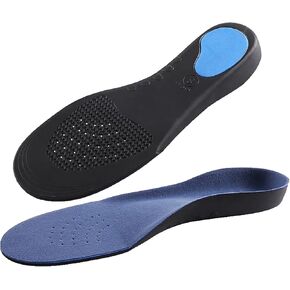 Arch Support Insoles for Women and Men Orthotic Plantar Fasciitis Pain Relief Relieve Flat Feet High Arch Foot Pain Apply to Sneakers or Work Boots (9.0-10.5) (PS05-A)