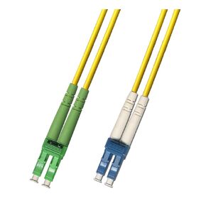 3M Singlemode Duplex Fiber Optic Cable (9/125) - LC/APC to LC/UPC