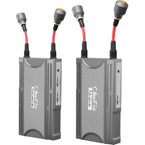 جهاز إرسال واستقبال HDMI لاسلكي، مجموعة موسع HDMI لاسلكية بطول 300 متر/990 قدم، تدعم بطارية NP-F، تدفق عالي الدقة 5.8 جيجا هرتز 1080 بكسل من الكمبيوتر المحمول، الكمبيوتر الشخصي، DSLR، الكاميرا إلى التلفزيون/جهاز العرض/الشاشة دعم الأشعة تحت الحمراء