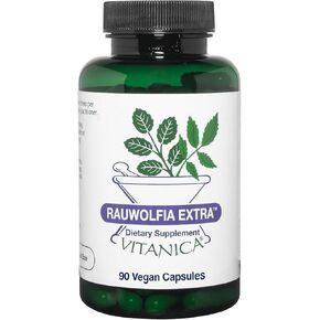 Vitanica Rauwolfia Extra, Cardiovascular Support Supplement, Vegan, 180 Capsules