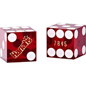 Genuine Las Vegas Casino Dice Set of 15-3 Each of Polished Red, Frosted Red, Green, Blue & Purple Dice Sets - Casino Marked Dice for Farkle, Dice Staking, or Bunco Dice Game- Great for Casino Night