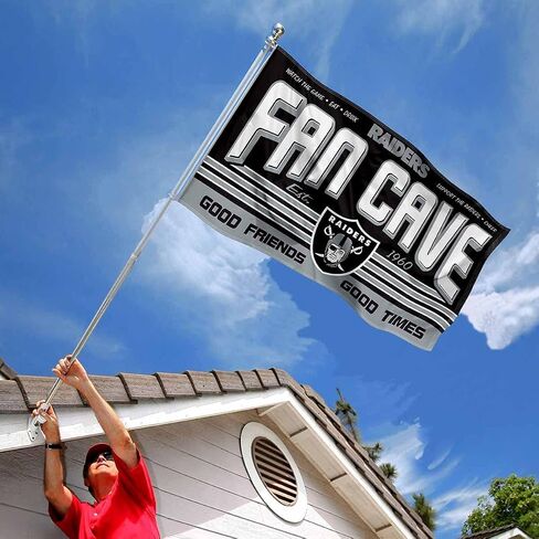 WinCraft Las Vegas Raiders Fan Man Cave Banner Flag in Saudi Arabia