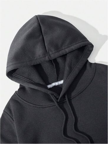 Women's Thermal Lined Drawstring Cropped Hoodie Long Sleeve Pullovers Sweatshirts in Saudi Arabia