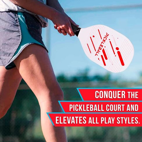 R&T Pickleball Paddles Set of 2 or 4, USAPA Approved Lightweight Pickleball Racket Set with Pickleball Balls and Carry Bag, Pickle Ball Equipment with Accesories, Pickle Ball Set for Men and Women in Saudi Arabia