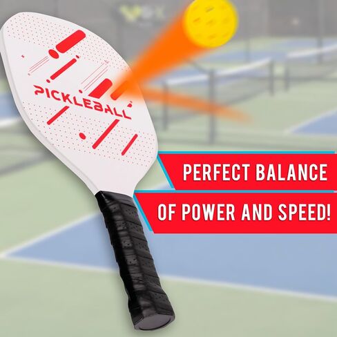 R&T Pickleball Paddles Set of 2 or 4, USAPA Approved Lightweight Pickleball Racket Set with Pickleball Balls and Carry Bag, Pickle Ball Equipment with Accesories, Pickle Ball Set for Men and Women in Saudi Arabia
