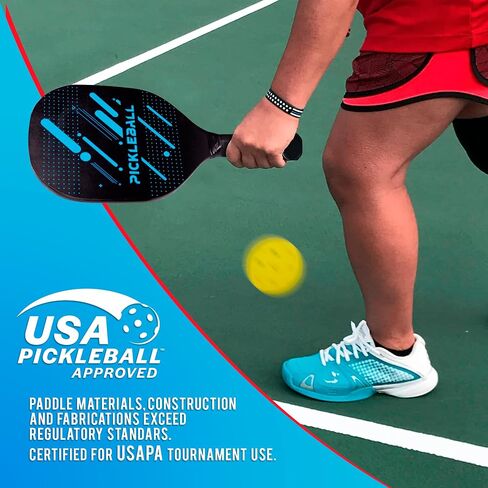 R&T Pickleball Paddles Set of 2 or 4, USAPA Approved Lightweight Pickleball Racket Set with Pickleball Balls and Carry Bag, Pickle Ball Equipment with Accesories, Pickle Ball Set for Men and Women in Saudi Arabia