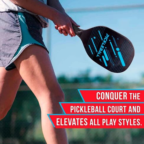 R&T Pickleball Paddles Set of 2 or 4, USAPA Approved Lightweight Pickleball Racket Set with Pickleball Balls and Carry Bag, Pickle Ball Equipment with Accesories, Pickle Ball Set for Men and Women in Saudi Arabia