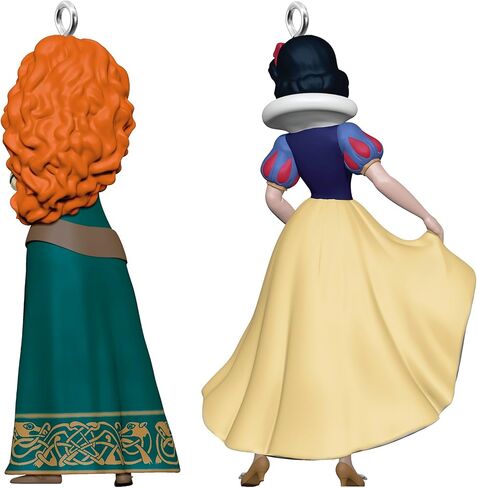 زينة عيد الميلاد الصغيرة من هولمارك تذكار 2024، أميرات ديزني ميريدا وسنو وايت، مجموعة من قطعتين، هدايا لمحبي ديزني in Kuwait