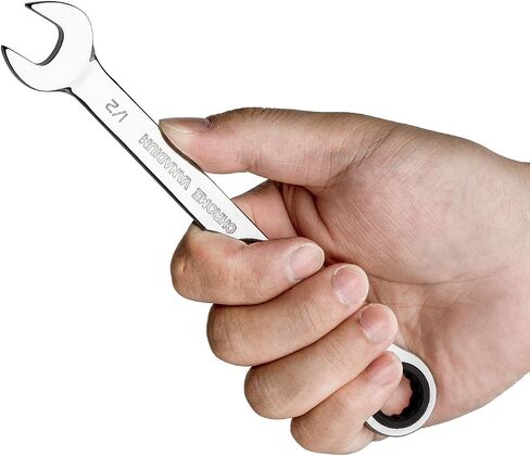Jetech 1/2 Inch Flexible Head Ratchet Wrench, Industrial Grade Cr-V Steel, 12 Point Opening, Off Corner Design, 72 Tooth Ratchet, 180 Degree Flexible Box End in Saudi Arabia
