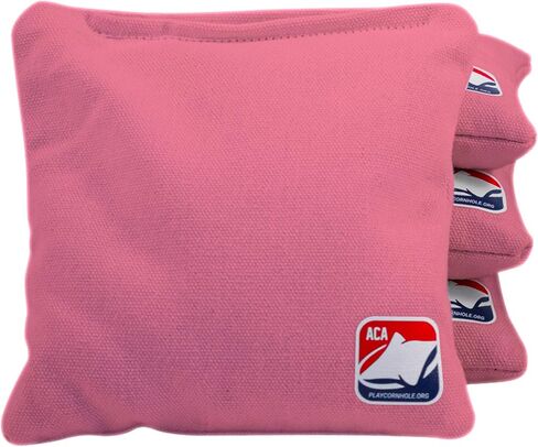 أكياس Cornhole الرسمية الكلاسيكية المملوءة بالذرة 4 تنظيم 6 × 6 باللون الوردي in Saudi Arabia