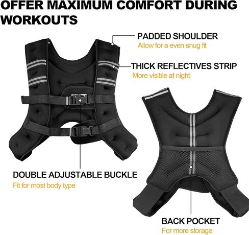 Power Guidance Weighted Vest for Men and Women, Upgraded Strength Training Weight Vests, Rucking Backpack with Weights, Weighted Workout Running Vest in Saudi Arabia