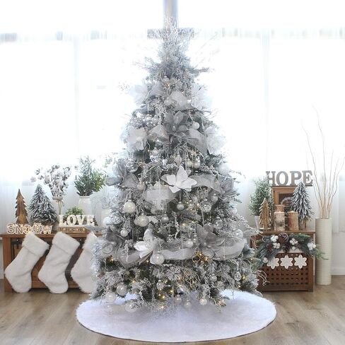 Sea Team Clear Glass Icicles Drops Ornaments for Christmas Tree Decorations, 3.9-5.9 inches, Set of 36 in Saudi Arabia