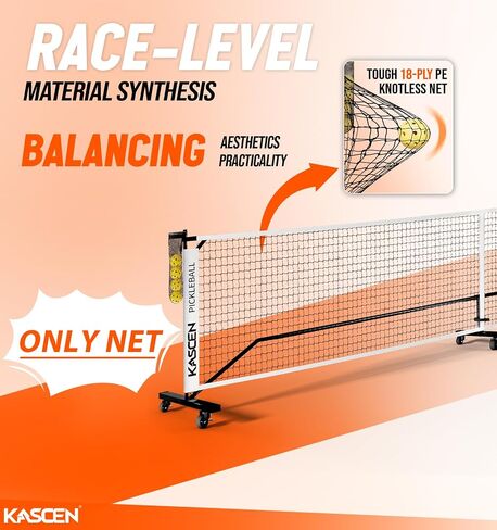 KASCEN Pickleball Replacement Net 22ft x 3ft for Indoor or Outdoor Fits for Most Free-Standing Pickle Ball Frame,Only Net in Saudi Arabia