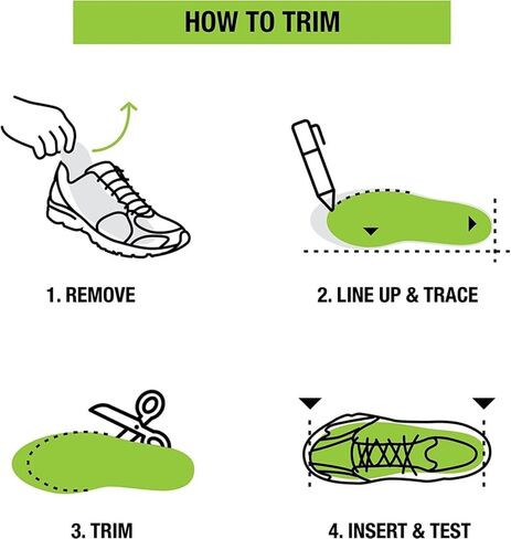 Plantar Fasciitis Insoles Inserts Relieve Flat Feet for Man and Women- Heavy Duty Support Pain Relief Orthotics(Green) (Men 7.5-9 / Women 8.5-10) in Saudi Arabia
