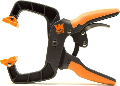 WEN CLH151 Quick-Release Ratcheting Hand Clamps with 1.5-Inch Jaw Opening and 1.5-Inch Throat, 4 Pack in Kuwait