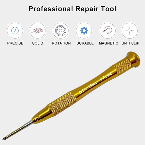 Precision Phillips Screwdriver #000, Small Phillips Screwdriver PH000/1.5mm Compatible with iPhone MacBook DJI Propeller & Switch, S2 High Alloy Steel Head, Magnetic Tip, 360° Swivel Cap in Kuwait