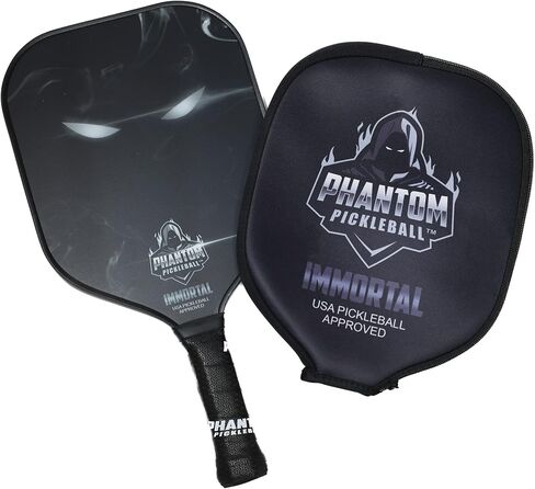 Phantom Immortal 16mm Carbon Fiber Wide Body Pickleball Paddles - Max Grit and Spin - USAPA Approved – Pickleball Rackets - Pickle-Ball Equipment with Polypropylene Core – Lightweight in Saudi Arabia