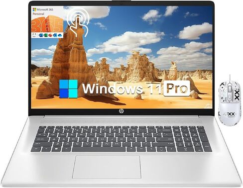 HP 17 inch Business Laptop, 2024 Newest Touchscreen Laptop, 17.3" HD+ Touch Screen,16GB RAM, 1TB SSD, Intel Pentium Silver N5030, 1-Year Microsoft 365, Intel UHD Graphics, Webcam, Windows 11 Pro in Saudi Arabia
