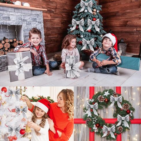 2 Rolls Christmas Ribbon Metallic Glitter Ribbon for Gift Wrapping, Green Shiny Curling Wired Edge Ribbon for Christmas Tree Wreath DIY Crafts Home Party Holiday Decoration, 2.5" x 10 Yd/Green in Kuwait