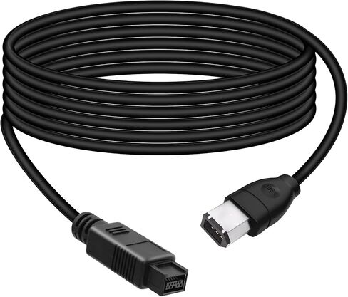 RIIEYOCA 1.8M IEEE 1394 Firewire 4-Pin ذكر إلى 4-Pin كابل ذكر، iLink محول محول سلك للكاميرا الرقمية، كاميرا الفيديو، الكمبيوتر المحمول، DV، أسود in Saudi Arabia