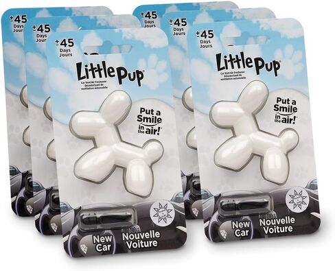 Little Pup 96613-6PK Blue Raspberry Slushy Scent Car Air Freshener A/C Vent Clip Uses Alcohol-Free Fragrance Oil is Non Hazardous and Non Toxic, Pack of 6 in Kuwait