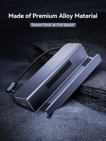 Docking Staion for Steam Deck, QUUGE 6 in 1 Steam Deck Dock Support HDMI 2.0 4K60Hz Output, 1 * 1000Mb Ethernet Port, 3*USB-A 3.0, 1*PD 100W Charging Steam Deck Hub Compatible with Valve Steam Deck in Saudi Arabia
