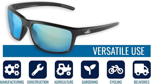 Bullhead Safety Eyewear BH2766AF Pompano، إطار/هيكل أسود غير لامع، عدسات مضادة للضباب للاستخدام الداخلي/الخارجي، قطعة أنف سوداء من المطاط اللدن حراريًا وأطراف معبد in Saudi Arabia