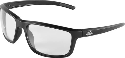 Bullhead Safety Eyewear BH2766AF Pompano، إطار/هيكل أسود غير لامع، عدسات مضادة للضباب للاستخدام الداخلي/الخارجي، قطعة أنف سوداء من المطاط اللدن حراريًا وأطراف معبد in Saudi Arabia