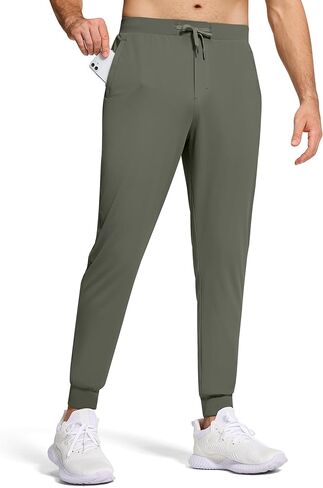 بنطال رياضي للجري للرجال مع جيوب بسحاب، بنطال رياضي برباط مطاطي للتمرين الرياضي in Kuwait