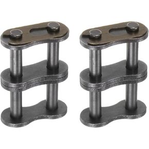 uxcell 8Pcs #50-2/10A-2 Double Roller Chain Connecting Links 15.875mm Pitch Carbon Steel Master Connector Link, Chain Master Links for 10A-2/#50-2 Chain